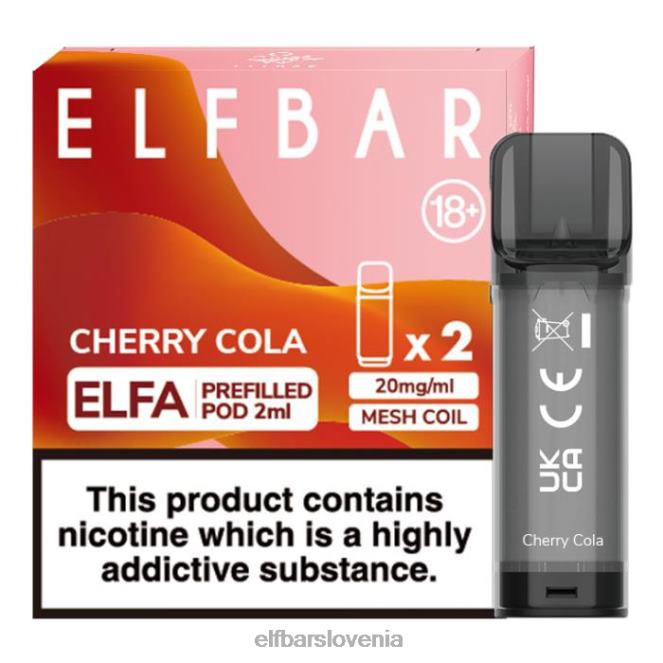 elfbar elfa napolnjena kapsula - 2 ml - 20 mg (2 paketa) 42VJN113 češnjeva kola