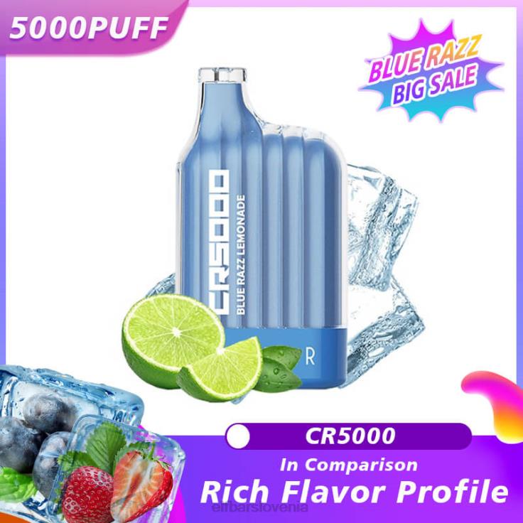 ELFBAR najboljši okus za enkratno uporabo vape cr5000 blue razz modra razz limonada 80DD619