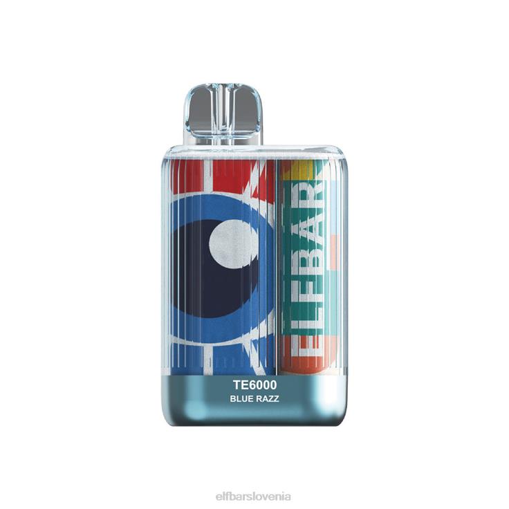ELFBAR najboljši okus za enkratno uporabo vape te6000 blue razz ice modri razz led 80DD624